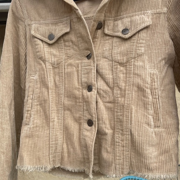 Sans Souci Tan Corduroy Small Jacket - Picture 2 of 4